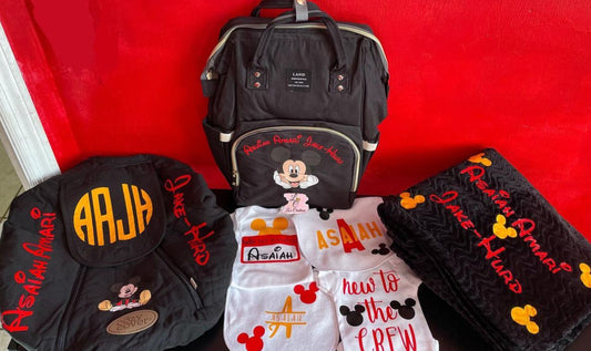 Mickey Mouse Themed Baby Bag Set